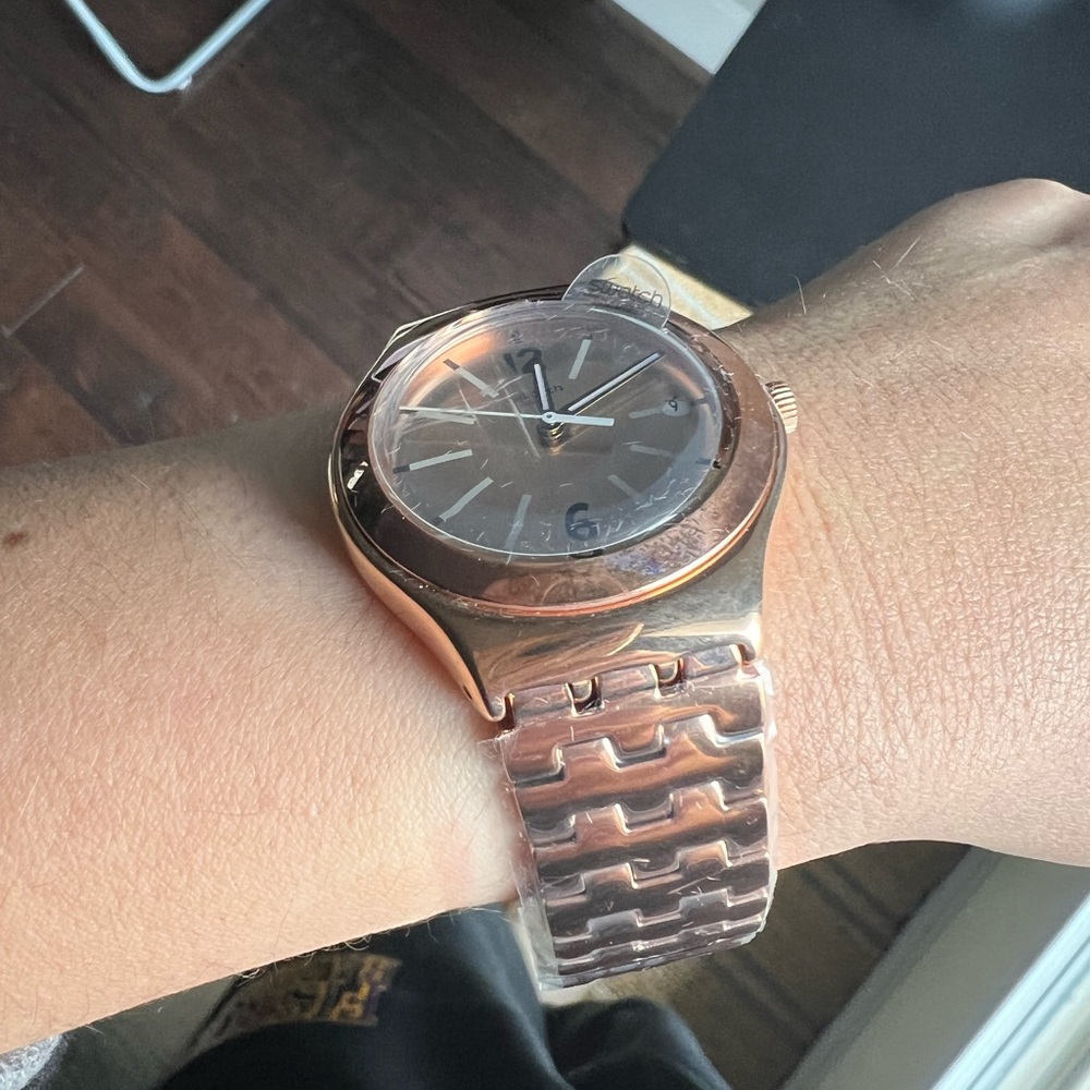 Swatch Rose Gold Stainless Steel Watch - Picture 5 of 6